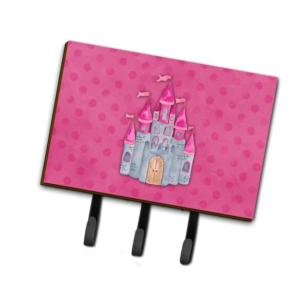 Carolines Treasures Princess Castle Watercolor Leash or Key Holder BB7405TH68 - main